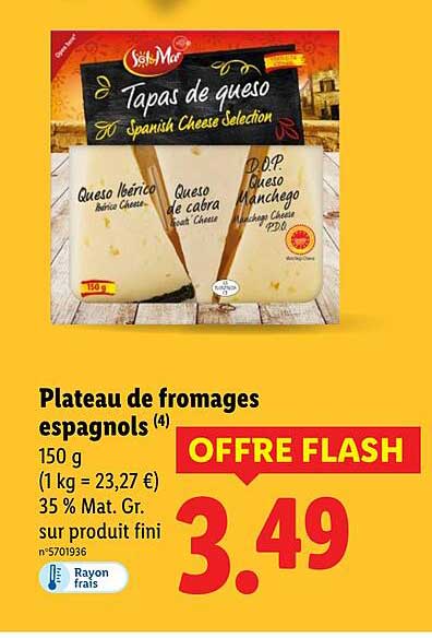 Plateau de fromages espagnols