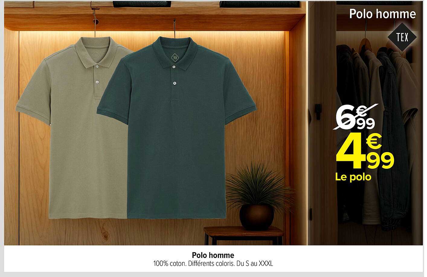 Polo homme