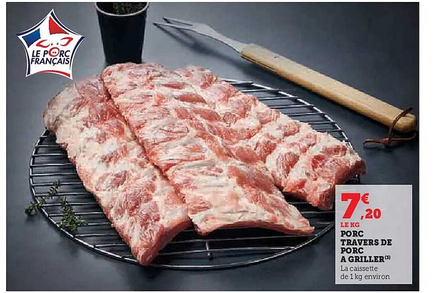 PORC TRAVERS DE PORC A GRILLER