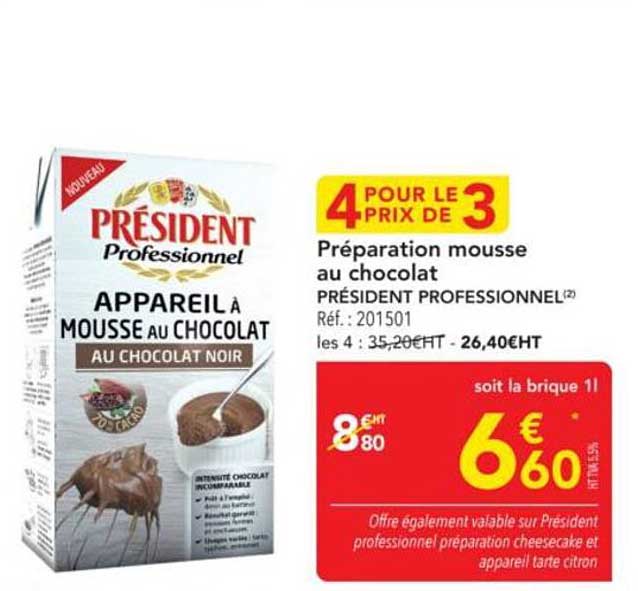 Préparation mousse au chocolat