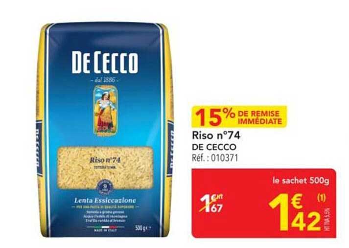 Riso n°74 DE CECCO
