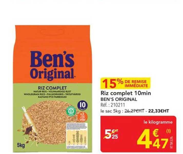 Riz complet 10min BEN'S ORIGINAL