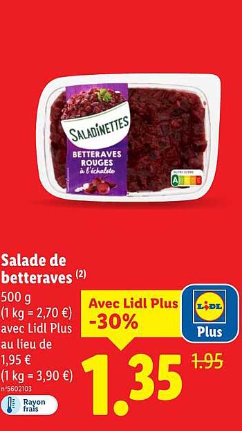 Salade de betteraves