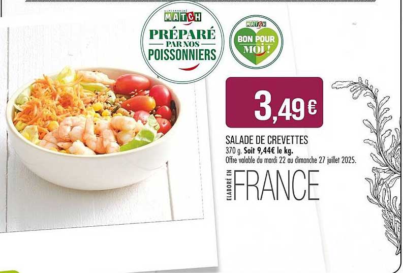 SALADE DE CREVETTES