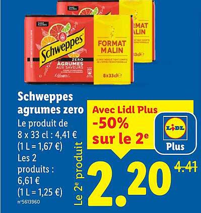 Schweppes agrumes zero