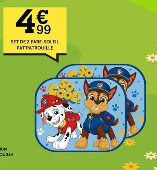 SET DE 2 PARE-SOLEIL PAT'PATROUILLE