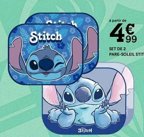 SET DE 2 PARE-SOLEIL STITCH