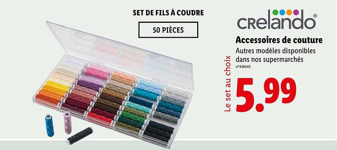 SET DE FILS À COUDRE