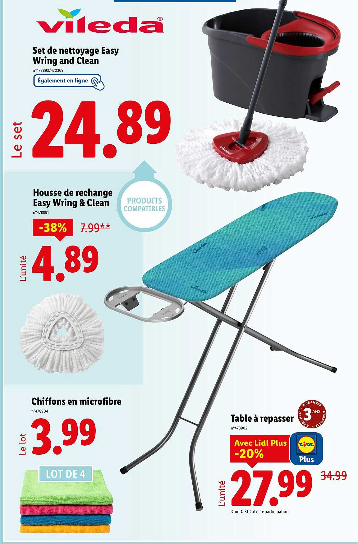Set de nettoyage Easy Wring and Clean