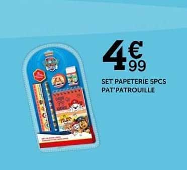 SET PAPETERIE 5PCS PAT'PATROUILLE