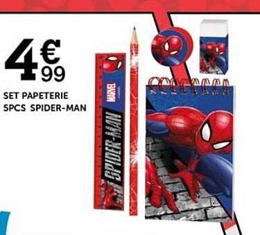 SET PAPETERIE 5PCS SPIDER-MAN
