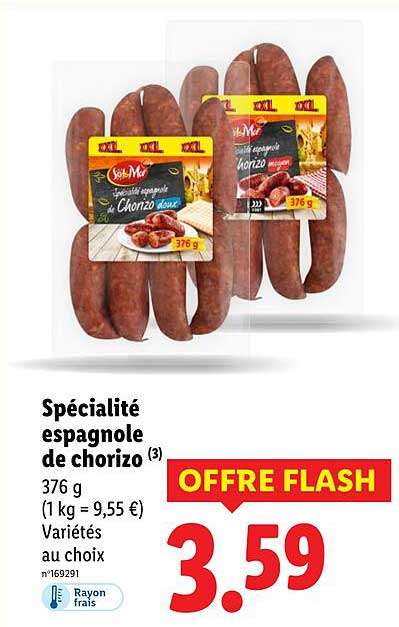 Spécialité espagnole de chorizo