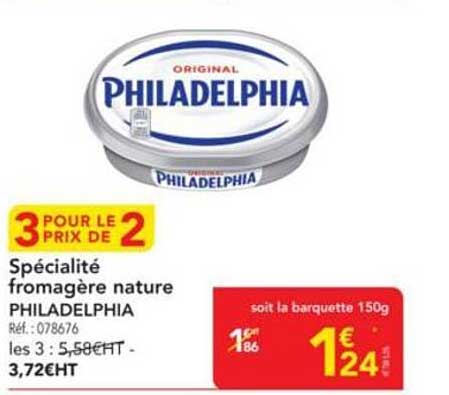 Spécialité fromagère nature PHILADELPHIA