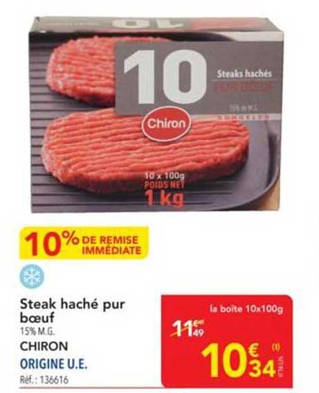 Steak haché pur bœuf