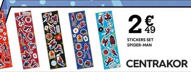 STICKERS SET SPIDER-MAN