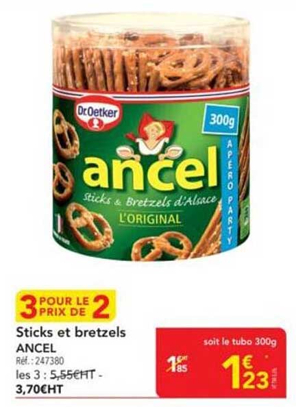 Sticks et bretzels ANCEL