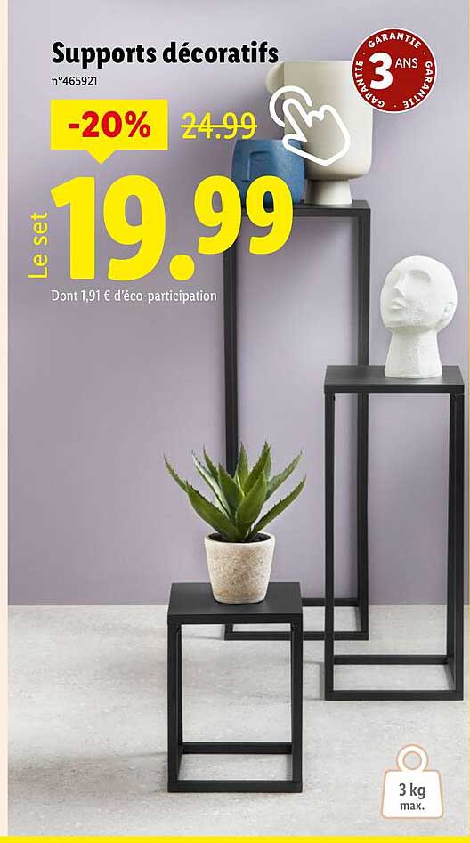 Supports décoratifs