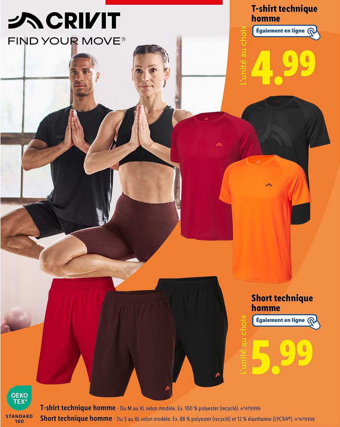 T-shirt technique homme