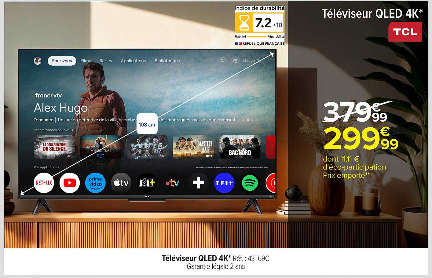 Téléviseur QLED 4K*