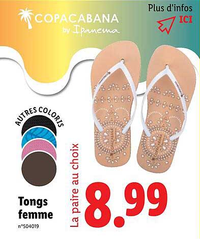 Tongs femme