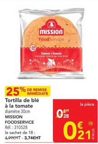 Tortilla de blé à la tomate
