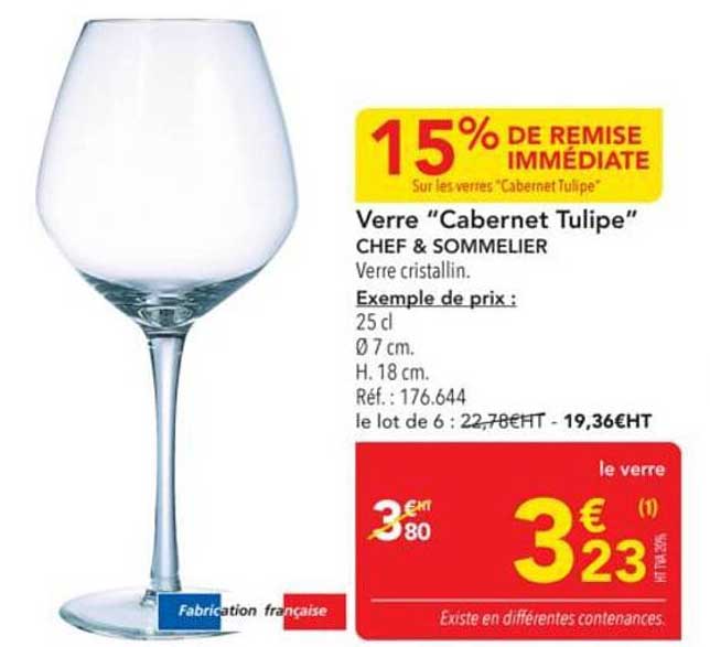 Verre "Cabernet Tulipe" CHEF & SOMMELIER