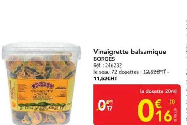 Vinaigrette balsamique BORGES