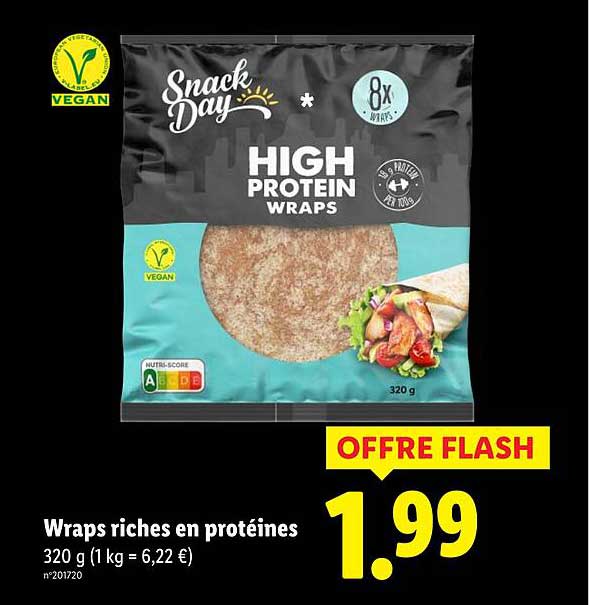 Wraps riches en protéines