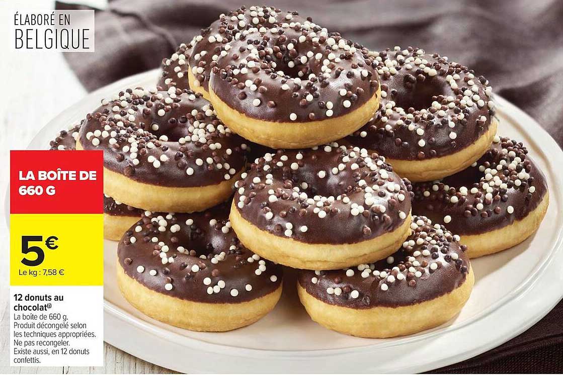 12 donuts au chocolat