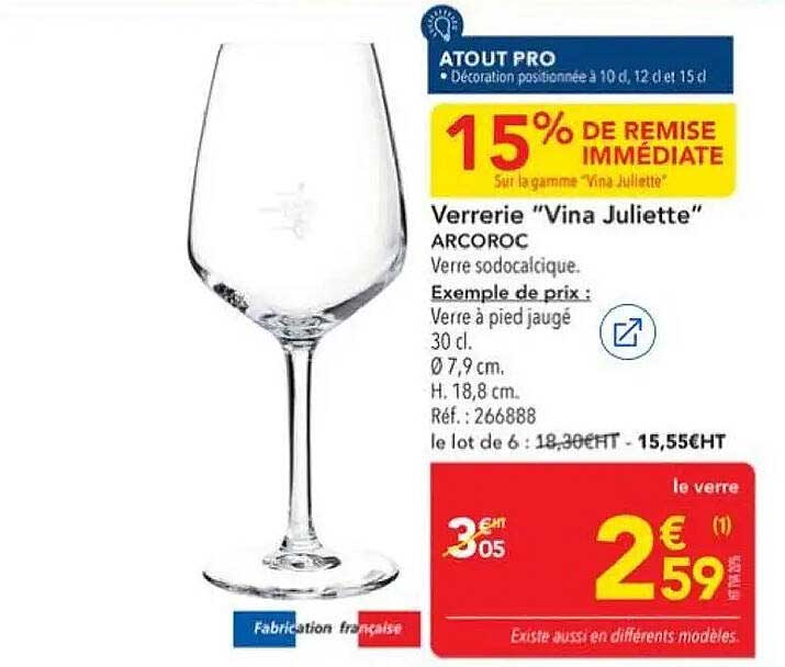 15% DE REMISE IMMÉDIATE