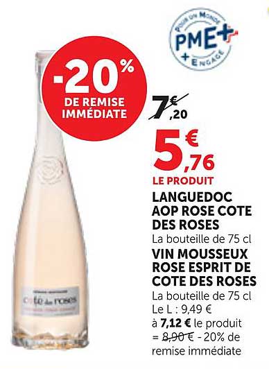 -20% DE REMISE IMMÉDIATE