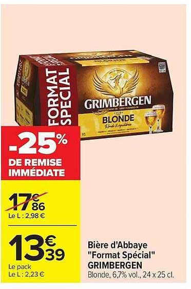 -25% DE REMISE IMMÉDIATE