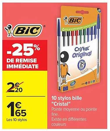 -25% DE REMISE IMMÉDIATE