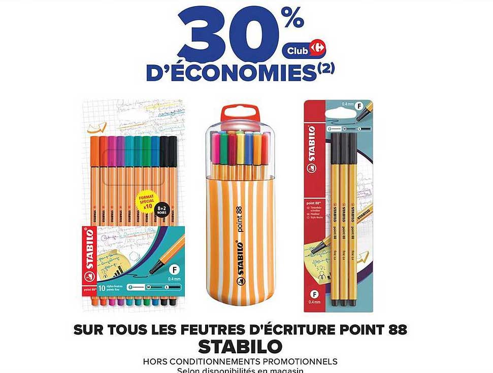 30% d'ÉCONOMIES(2)