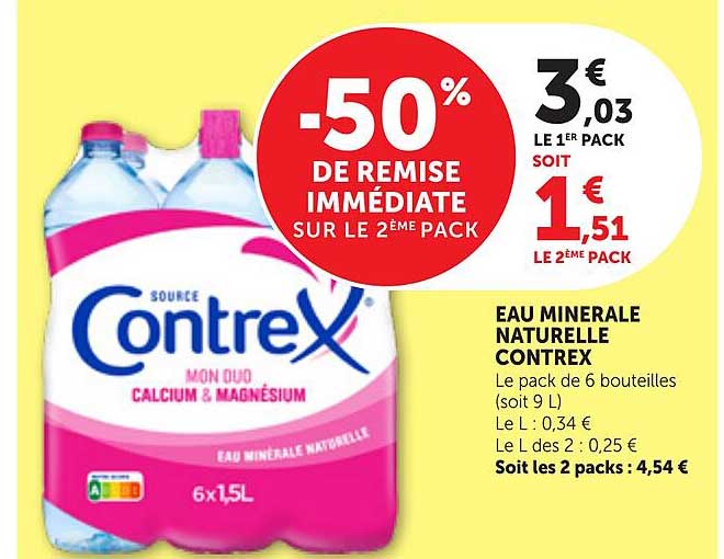 -50% DE REMISE IMMÉDIATE SUR LE 2ÈME PACK