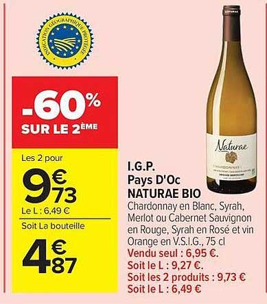-60% SUR LE 2ÈME
