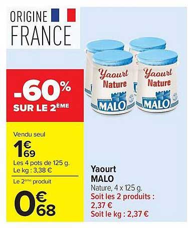 -60% SUR LE 2ÈME