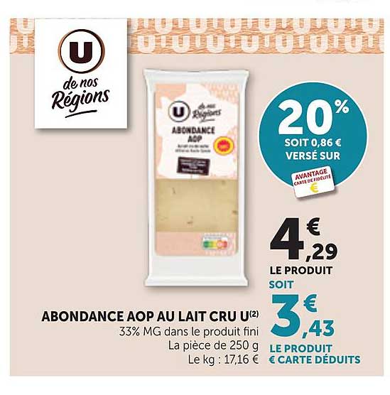 ABONDANCE AOP AU LAIT CRU