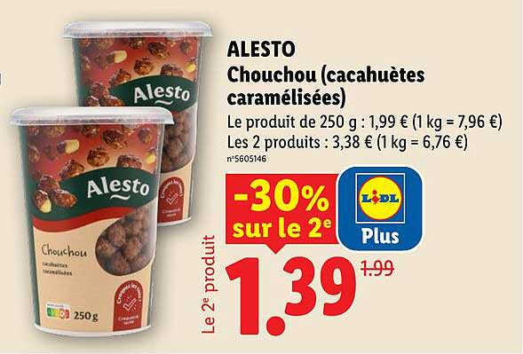 ALESTO Chouchou (cacahuètes caramélisées)