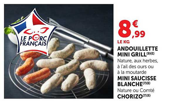 ANDOUILLETTE MINI GRILL(9)(E)