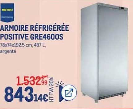 ARMOIRE RÉFRIGÉRÉE POSITIVE GRE400S