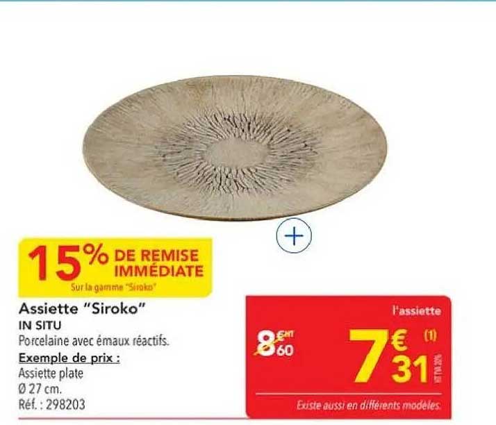 Assiette “Siroko”