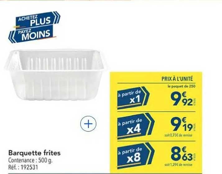 Barquette frites