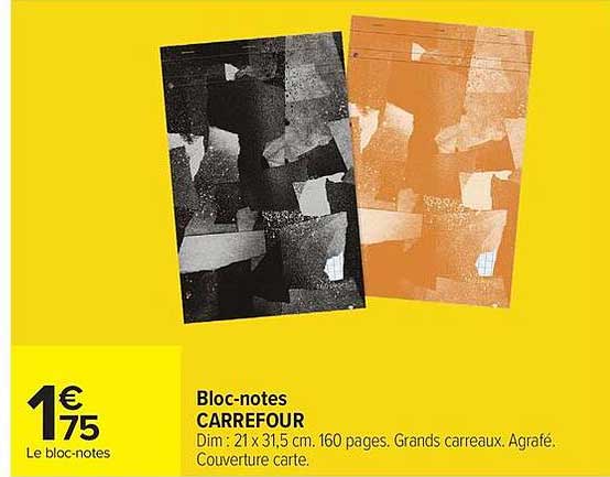 Bloc-notes CARREFOUR