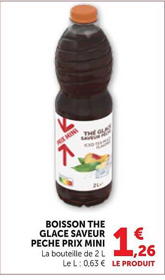 BOISSON THE GLACE SAVEUR PECHE PRIX MINI