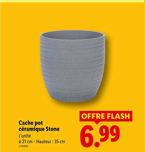 Cache pot céramique Stone