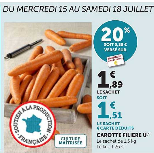 CAROTTE FILIERE U