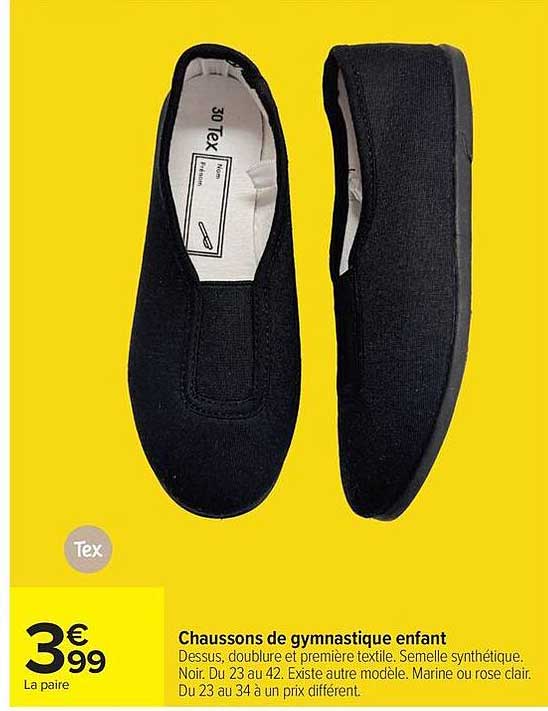 Chaussons de gymnastique enfant