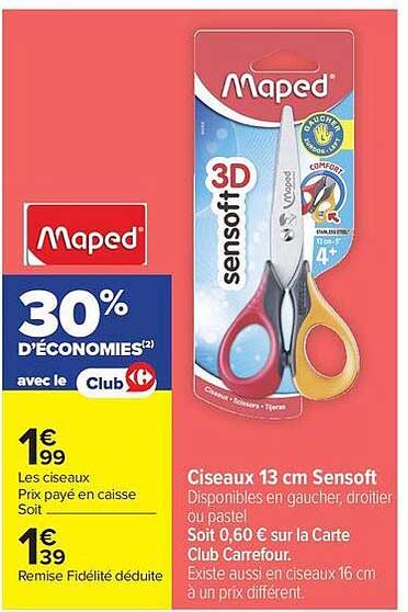 Ciseaux 13 cm Sensoft