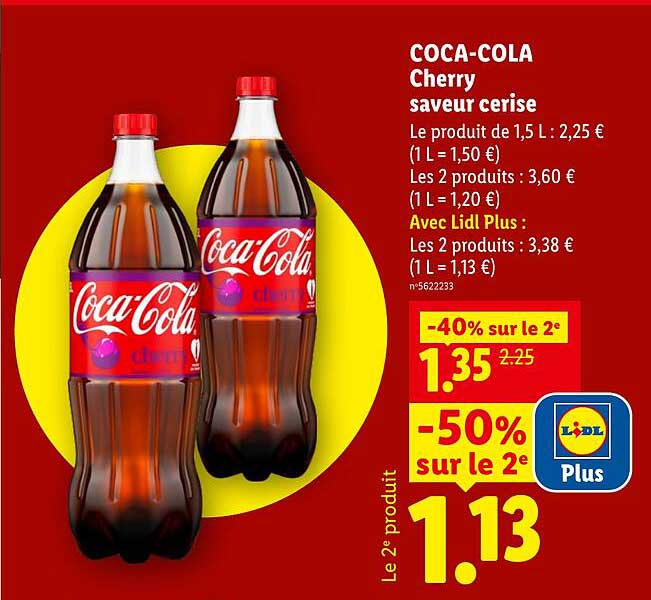 COCA-COLA Cherry saveur cerise